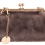 BAG TO BAG Γυναικείο Βραδινό Τσαντάκι Με Αλυσίδα και Ιδιαίτερο Κούμππωμα Κλιπς
