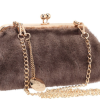 BAG TO BAG Γυναικείο Βραδινό Τσαντάκι Με Αλυσίδα και Ιδιαίτερο Κούμππωμα Κλιπς