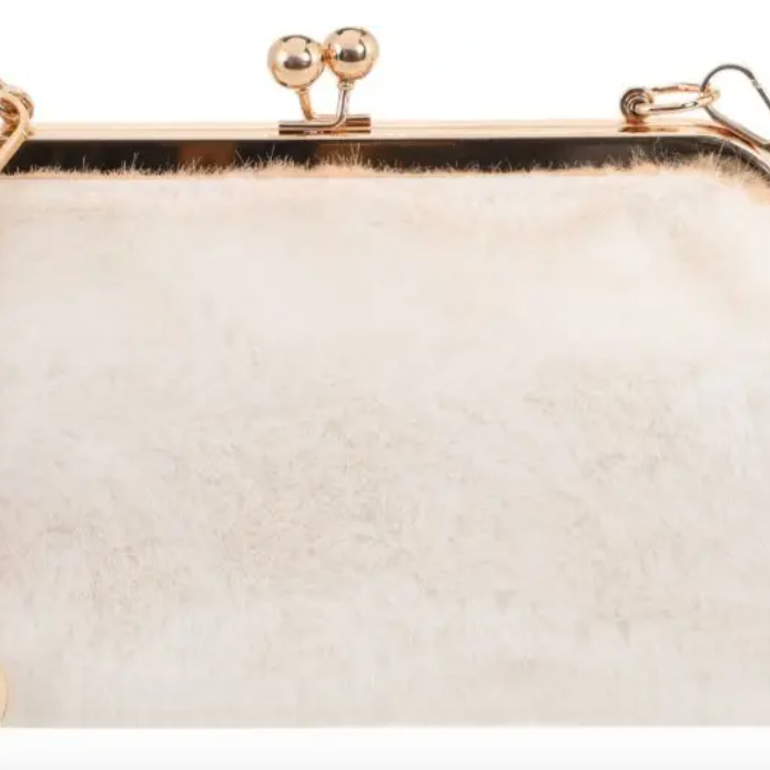 BAG TO BAG Γυναικείο Βραδινό Τσαντάκι Με Αλυσίδα και Ιδιαίτερο Κούμππωμα Κλιπς