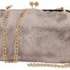 BAG TO BAG Γυναικείο Βραδινό Τσαντάκι Με Αλυσίδα και Ιδιαίτερο Κούμππωμα Κλιπς