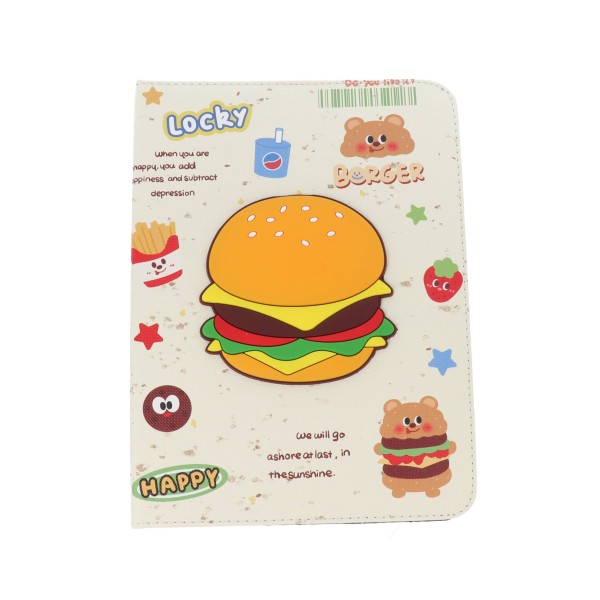 Book Cover Θήκη Tablet Με Σχέδιο Μπέργκερ (Universal 8'')