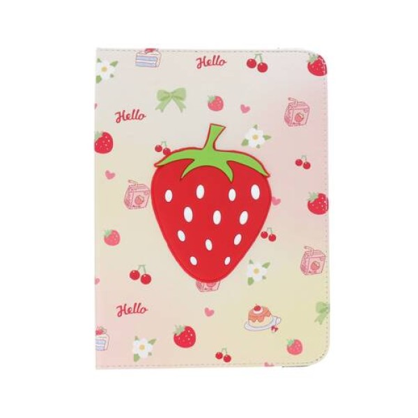 Book Cover Θήκη Tablet Με Σχέδιο Φράουλα (Universal 8'')
