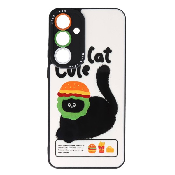 Cookover Back Cover Θήκη Με Σχέδιο Γάτα (Samsung Galaxy S24 FE)
