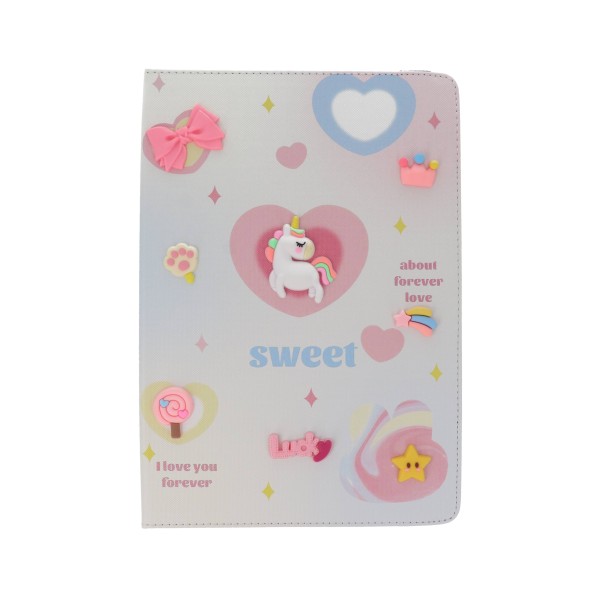 Book Cover Θήκη Tablet Με Σχέδιο Μονόκερος (Universal 10'')