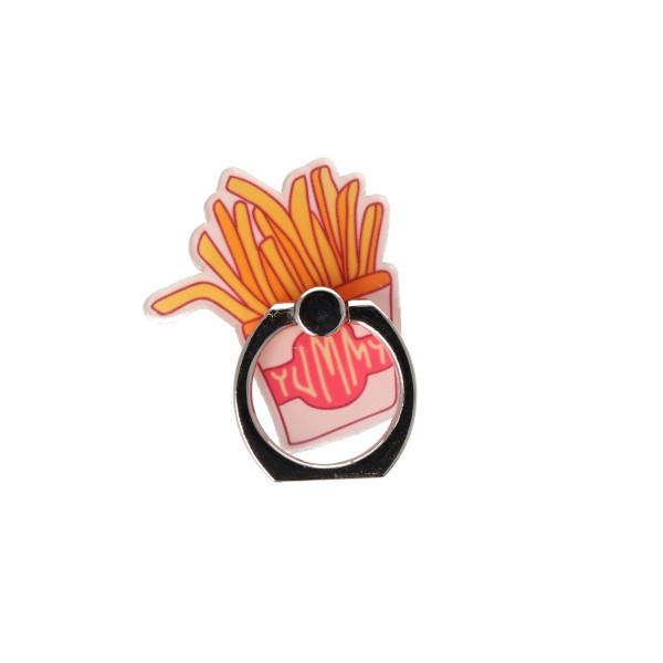 Popsocket Δαχτυλίδι 360° - Πατάτες Τηγανητές Ροζ