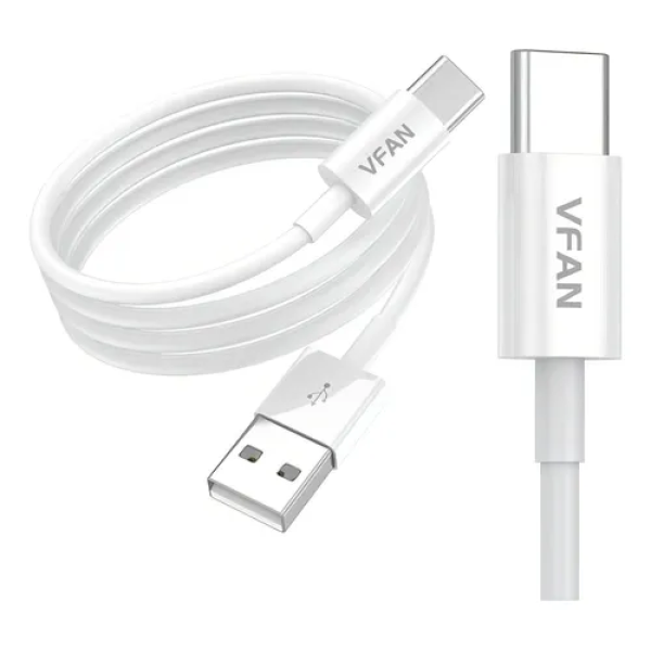 Vfan X03 USB Καλώδιο Φόρτισης Για Type-C 1m Άσπρο