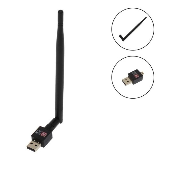 Αντάπτορας δικτύου USB 2.0 Wireless 802.11N με εξωτερική κεραία 600Mbps