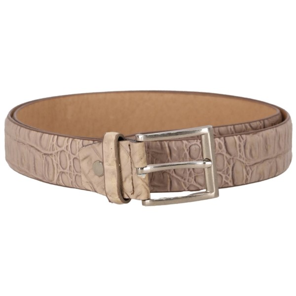 Verde Ανδρική Ζώνη με Croco/Animal Print Εφέ