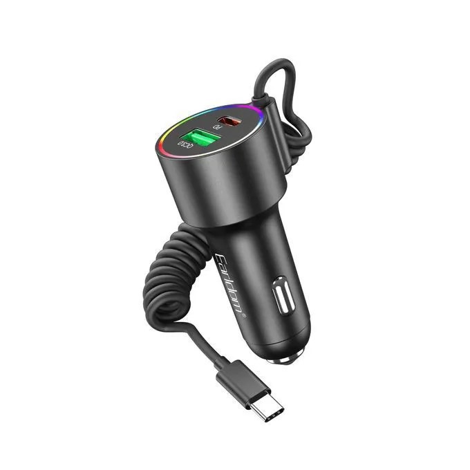 Earldom ES-CC44 Σετ Φορτιστής Αυτοκινήτου Με 1 Θύρα USB-C & 1 Θύρα USB-A & Καλώδιο Type-C