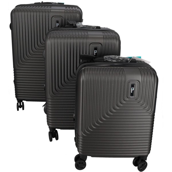 Rain Σκληρές Βαλίτσες με Επέκταση Σετ 3 Τεμαχίων