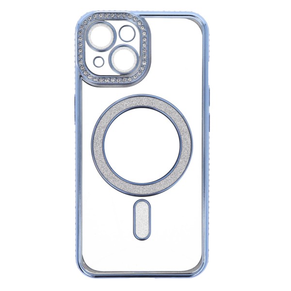 Meiyue Back Cover Θήκη Σιλικόνης Με Τζαμάκι Κάμερας, Magsafe, Στρασάκια Και Γκλίτερ (Iphone 15)
