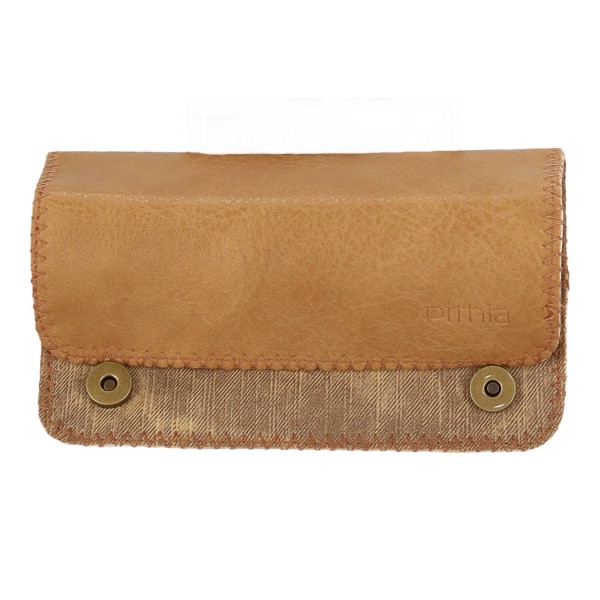 Pithia CA-01 Καπνοθήκη Δερματίνη με Κούμπωμα