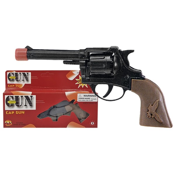 Παιχνίδι Όπλο μεταλλικό 8σφαιρο 21x8 cm