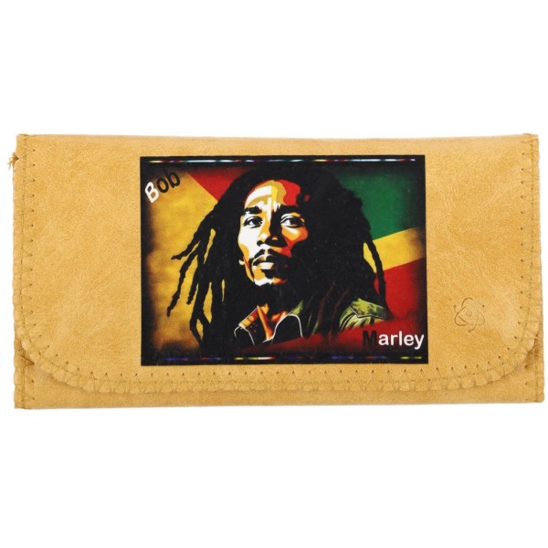 Atomic Καπνοθήκη Δερματίνη με Μαγνητικό Κούμπωμα -Bob Marley