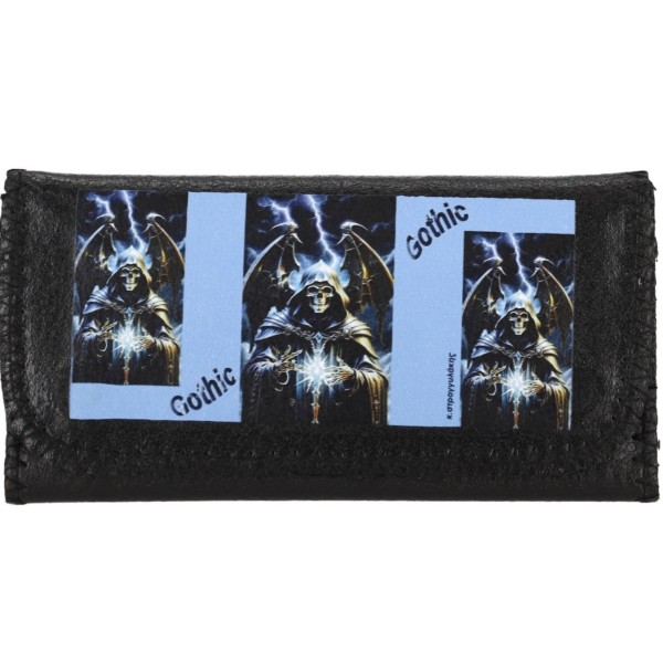 Atomic Καπνοθήκη Δερματίνη με Μαγνητικό Κούμπωμα -Gothic