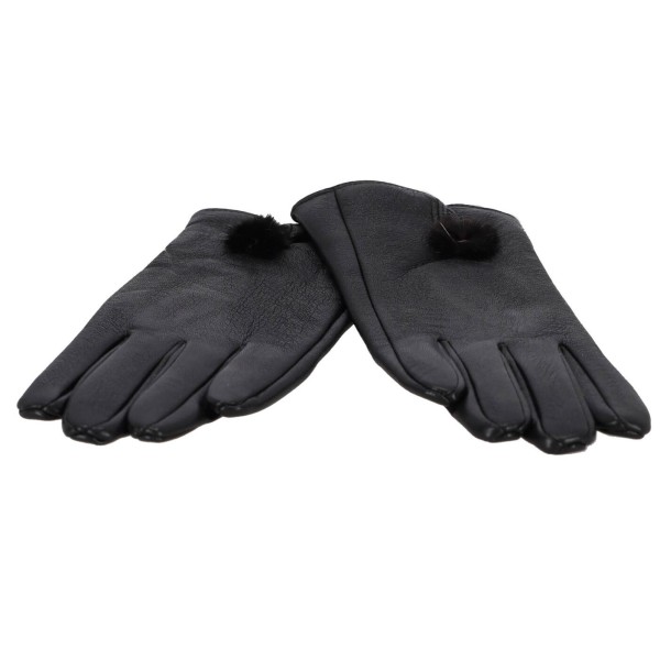 Q&Y Γυναικεία Γάντια Δερματίνη