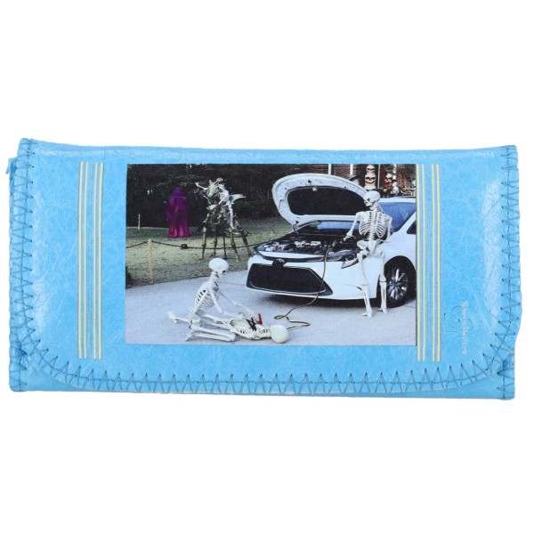 Atomic Καπνοθήκη Δερματίνη με Μαγνητικό Κούμπωμα -Skeleton