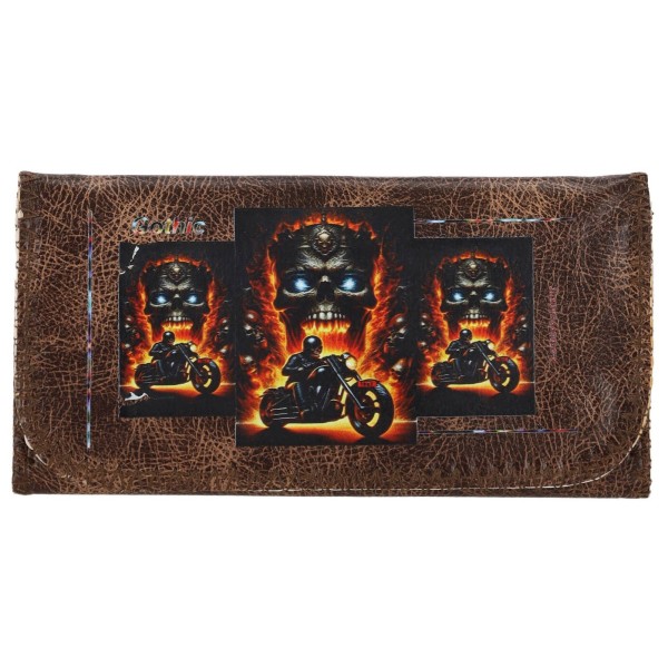 Atomic Καπνοθήκη Δερματίνη με Μαγνητικό Κούμπωμα -Gothic