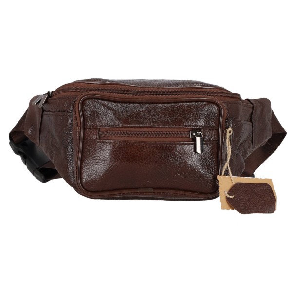 Genuine Leather Ανδρικό Τσαντάκι Μέσης Δερμάτινο