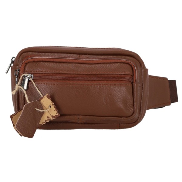 Genuine Leather Ανδρικό Δερμάτινο Τσαντάκι Μέσης