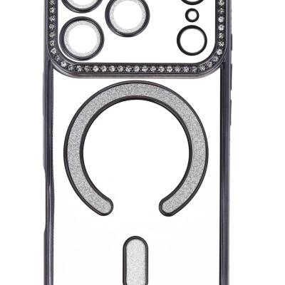 LinkPlus Back Cover Θήκη Σιλικόνης Με Τζαμάκι Κάμερας, Magsafe, Στρασάκια Και Γκλίτερ (Iphone 17 Pro)