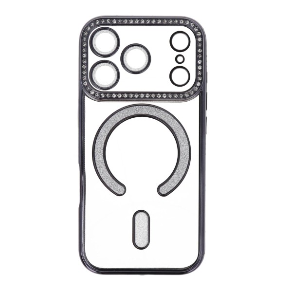 LinkPlus Back Cover Θήκη Σιλικόνης Με Τζαμάκι Κάμερας, Magsafe, Στρασάκια Και Γκλίτερ (Iphone 17 Pro)