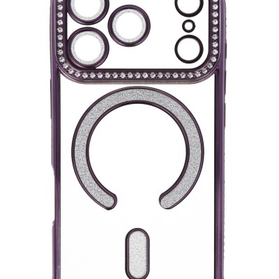 LinkPlus Back Cover Θήκη Σιλικόνης Με Τζαμάκι Κάμερας, Magsafe, Στρασάκια Και Γκλίτερ (Iphone 17 Pro)