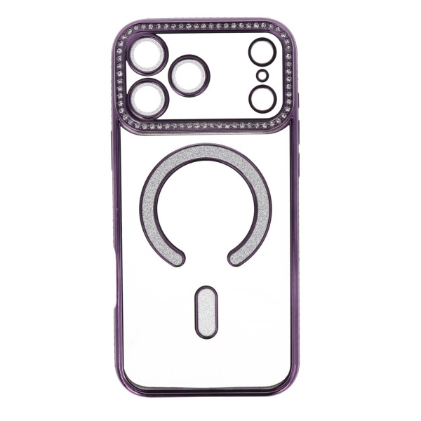 LinkPlus Back Cover Θήκη Σιλικόνης Με Τζαμάκι Κάμερας, Magsafe, Στρασάκια Και Γκλίτερ (Iphone 17 Pro Max)