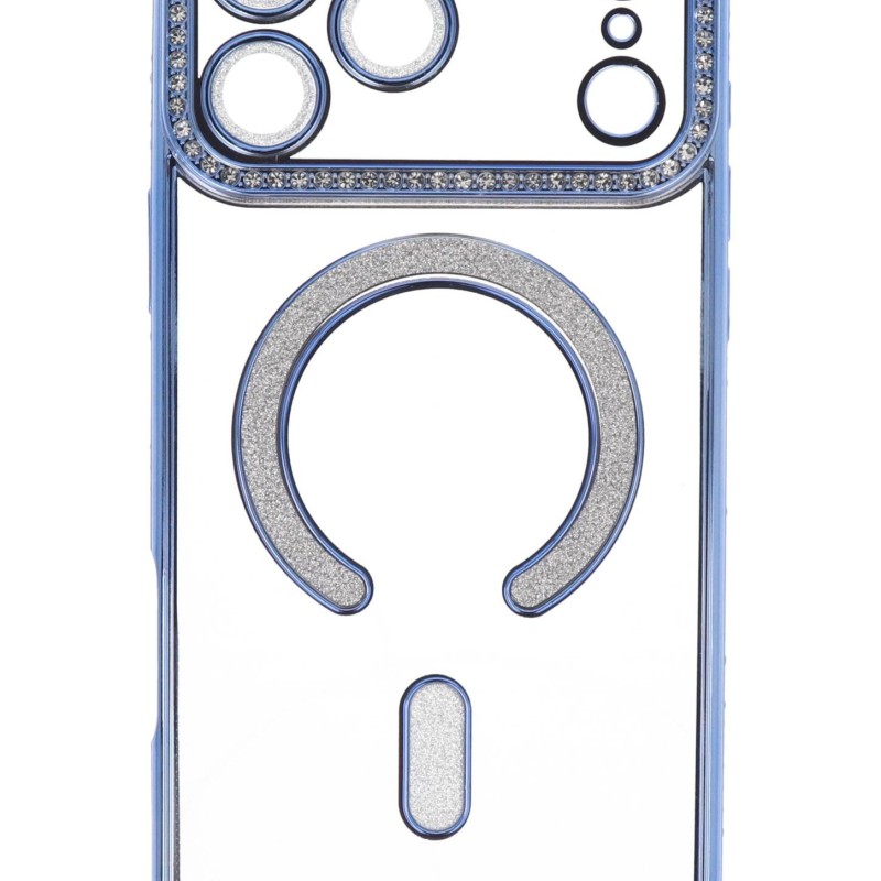 LinkPlus Back Cover Θήκη Σιλικόνης Με Τζαμάκι Κάμερας, Magsafe, Στρασάκια Και Γκλίτερ (Iphone 17 Pro Max)