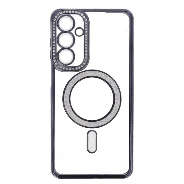 Back Cover Θήκη Σιλικόνης Με Τζαμάκι Κάμερας, Magsafe, Στρασάκια Και Γκλίτερ (Samsung Galaxy A16)