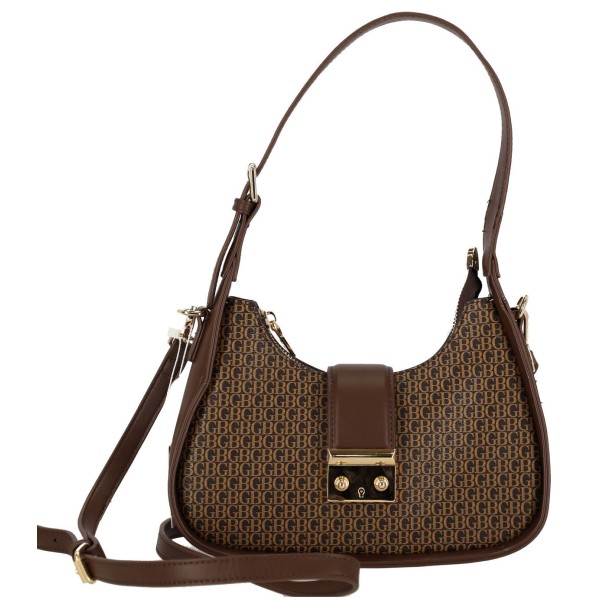 Bagco Γυναικεία Τσάντα Ώμου / Χιαστί με Διασκομητικό