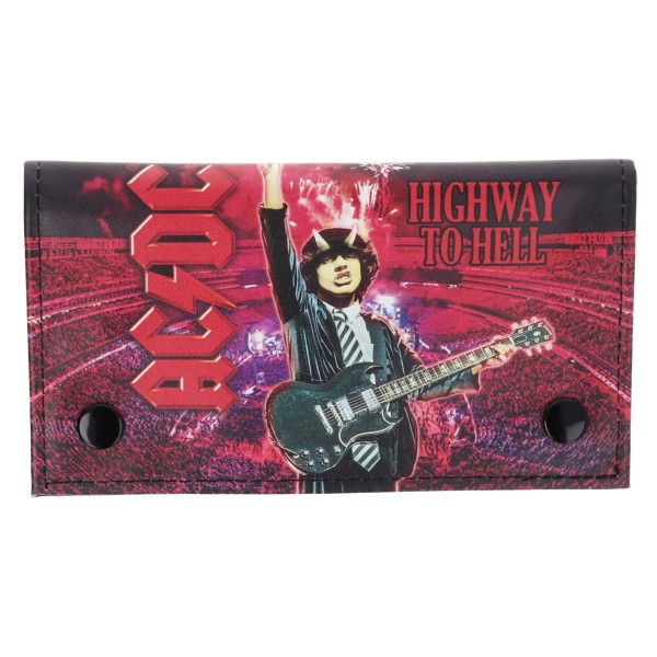 Καπνοθήκη Δερματίνη Με Κούμπωμα - AC/DC Είδη Καπνιστού
