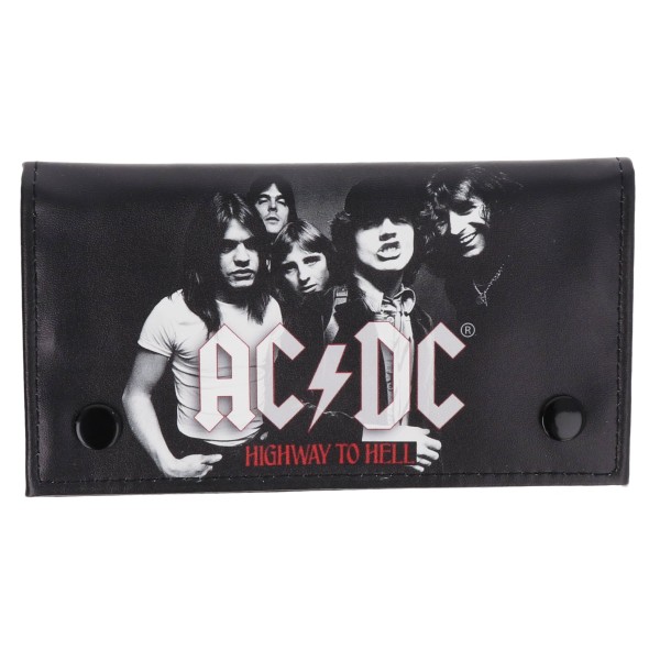 Καπνοθήκη Δερματίνη Με Κούμπωμα - AC/DC Είδη Καπνιστού