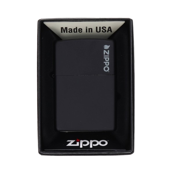 Αναπτήρας Zippo Black Matte with Zippo Logo