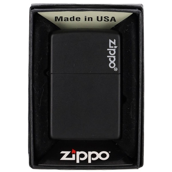 Αναπτήρας Zippo Black Matte with Zippo Logo