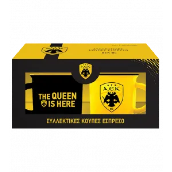 Σετ 2 τεμαχίων Κούπα Εσπρέσσο - Άεκ Μπάσκετ