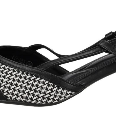 Lov'it Slingback Γόβα με Tweed Υφή και Χαμηλό Τακούνι Lov'it Slingback Γόβα με Tweed Υφή και Χαμηλό Τακούνι