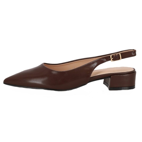 Plato Γυναικεία Γόβα Mules με Λουράκι & Χαμηλό Τακούνι