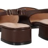 Plato Γυναικεία Γόβα Mules με Λουράκι & Χαμηλό Τακούνι Plato Γυναικεία Γόβα Mules με Λουράκι & Χαμηλό Τακούνι