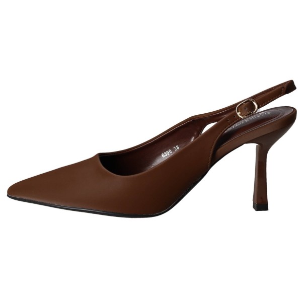 Diamantique Slingback Γόβα με Λεπτό Τακούνι