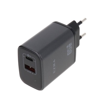 EZRA HC202 Αντάπτορας Με Θύρα USB-A & Θύρα USB-C 65W EZRA HC202 Αντάπτορας Με Θύρα USB-A & Θύρα USB-C 65W