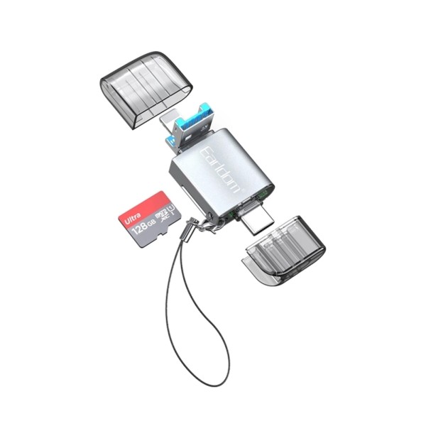 Earldom ET-OT82 Card Reader Lightning USB 3.0 Type-C για microSD Αξεσουάρ Κινητών/Tablet