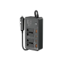 Μετατροπέας ρεύματος αυτοκινήτου Earldom ET-LT01, 2 USB-A + 2 USB-C + 2 πρίζες AC, 200 Watt