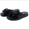 La Bottine/ Souriante Γυναικεία Παντόφλα Flatforms Με Φιόγκο Δερματίνη
