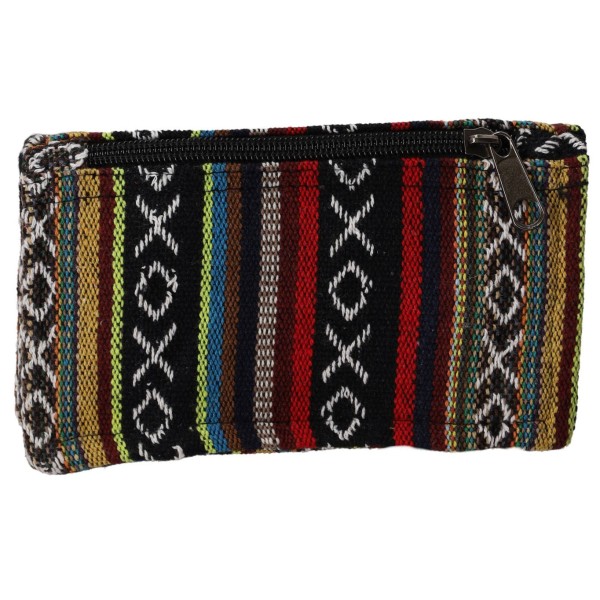 Καπνοθήκη Χειροποίητη Υφασμάτινη Μαύρη - Πολύχρωμη