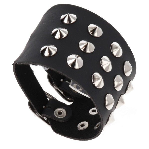 Βραχιόλι Περικάρπιο Δερματίνη Με Τρουκς