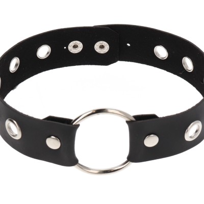 Κολιέ Chocker Δερματίνη με τρύπες