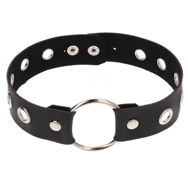 Κολιέ Chocker Δερματίνη με τρύπες