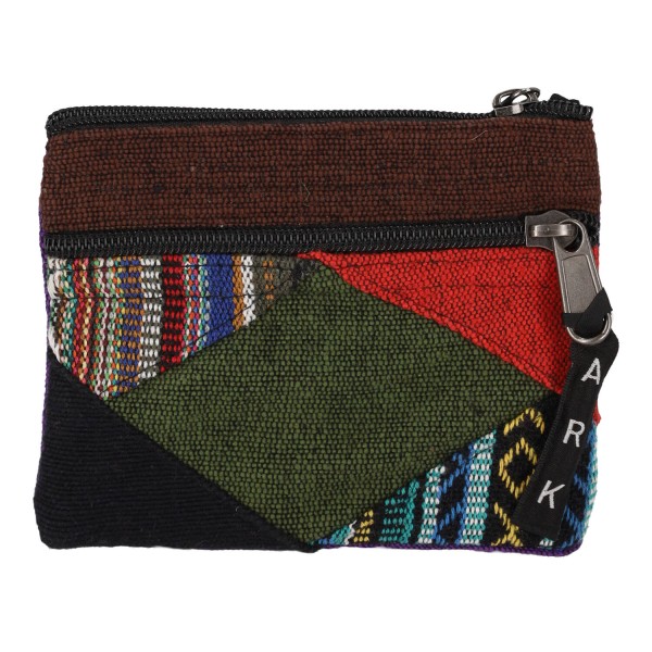 Χειροποίητο Πλεκτό Πορτοφόλι Boho Μωβ-Καφέ