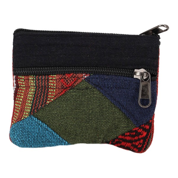 Χειροποίητο Πλεκτό Πορτοφόλι Boho Κόκκινο-Μαύρο